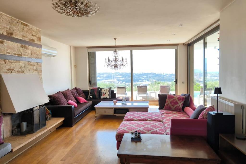 Mirtylla Luxury Retreat W Pool, Bbq And Gym Villa Héraklion