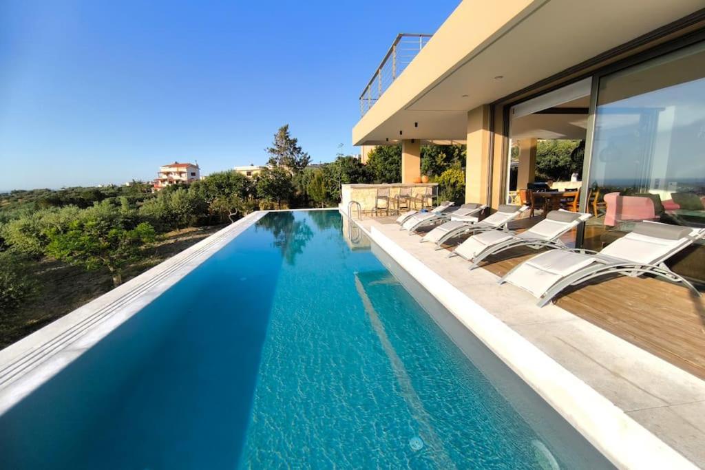 Mirtylla Luxury Retreat W Pool, Bbq And Gym * Héraklion
